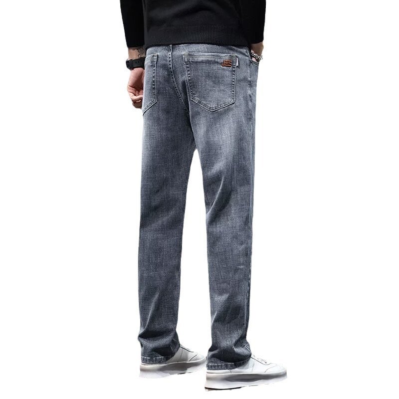 Men's High Street Black Jeans 2025 New American Style Loose Straight Leg Long Pants - Image 5