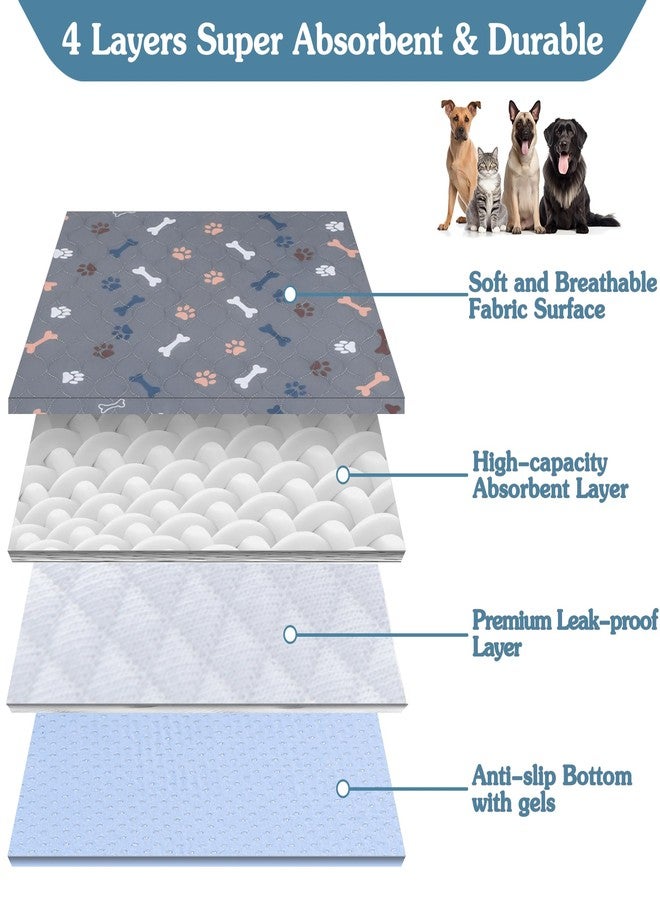 Bao dan Baodan Washable Pee Pads for Dogs , 2Pack Large Reusable Puppy Pads 34"x36" Waterproof Pet Training Pads, Non Slip Fast Absorbent Whelping Pee Pads for Dog Playpen Crate Potty Floor Couch - Image 2