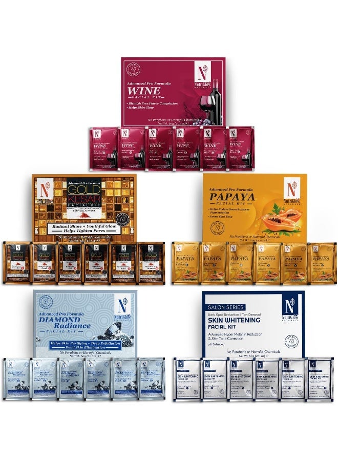 NUTRIGLOW طقم الوجه الجوهري 3 في 1 من نوتري جلو، 1 غسول وجه بالكركم البري، 1 كريم بي بي - Image 1