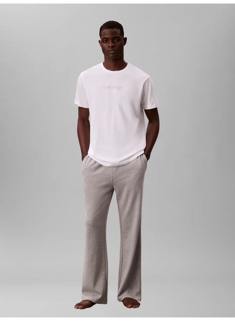 CALVIN KLEIN Classic White Lounge T-shirt - 100% Cotton for Men | Best Price UAE