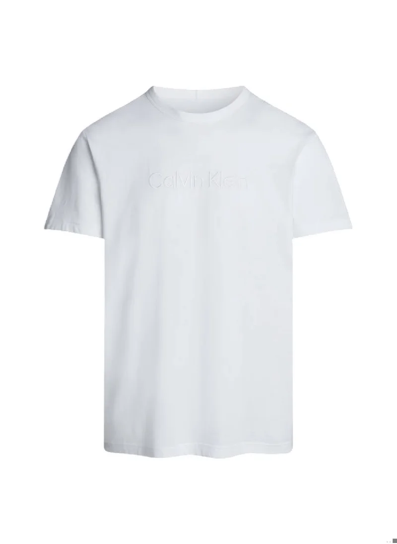 CALVIN KLEIN Men's Lounge T-Shirt - Cotton, White