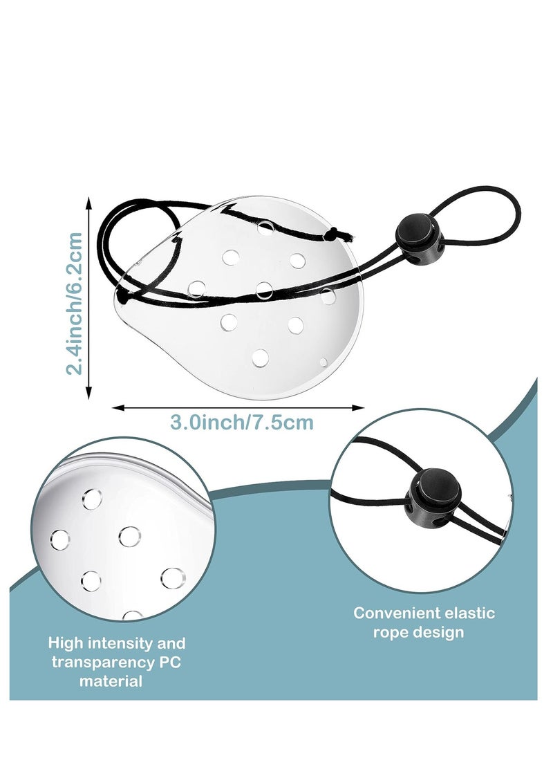 SYOSI - 6 Pieces Eye Shield Clear Eye Patch Plastic Eye Shield Transparent Ventilated Eye Surgery Coverings Breathable After Surgery Eye Protections Eye Care Supplies for Patient Men Women to Prevent Sand - Image 1