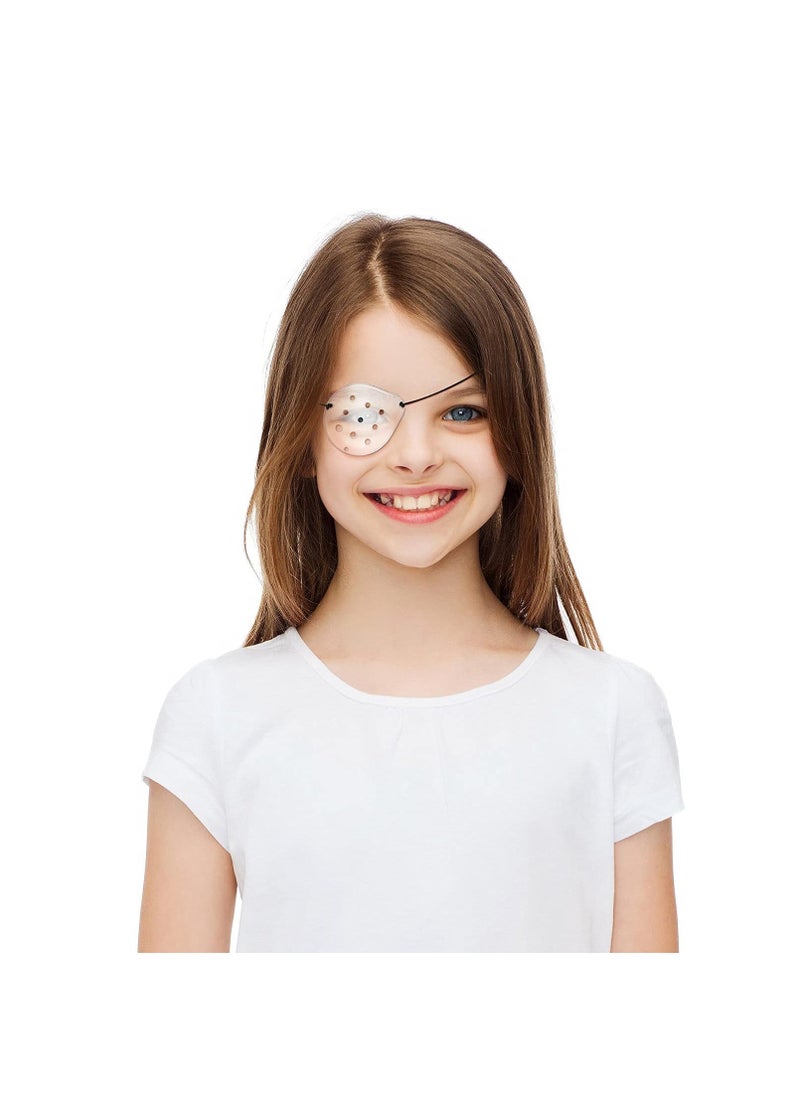 SYOSI - 6 Pieces Eye Shield Clear Eye Patch Plastic Eye Shield Transparent Ventilated Eye Surgery Coverings Breathable After Surgery Eye Protections Eye Care Supplies for Patient Men Women to Prevent Sand - Image 1