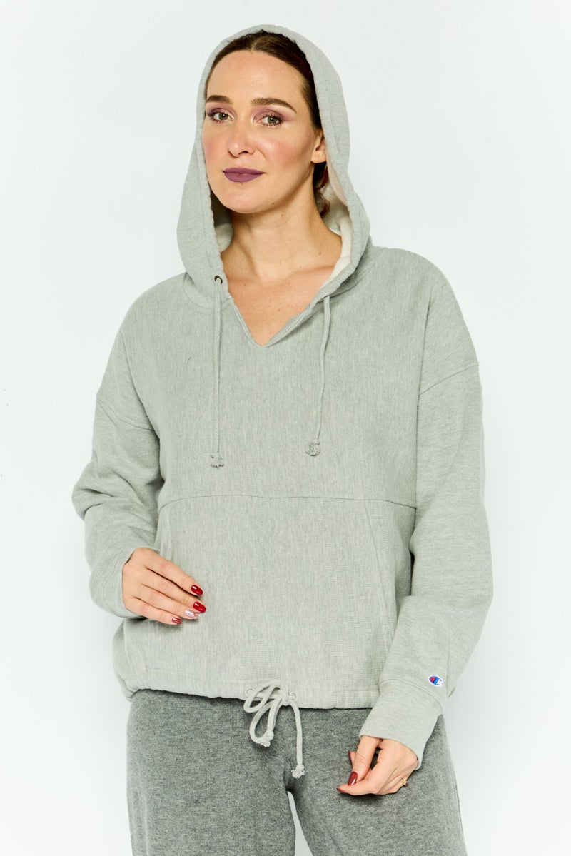 Champion Women Sportswear Fit Long Sleeve Training Hoodie, Grey - Image 1