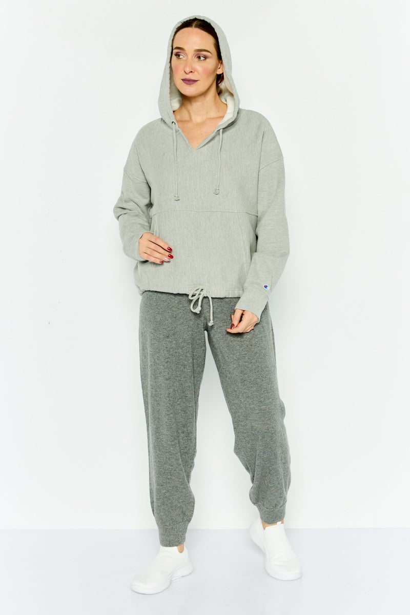 Champion Women Sportswear Fit Long Sleeve Training Hoodie, Grey - Image 2