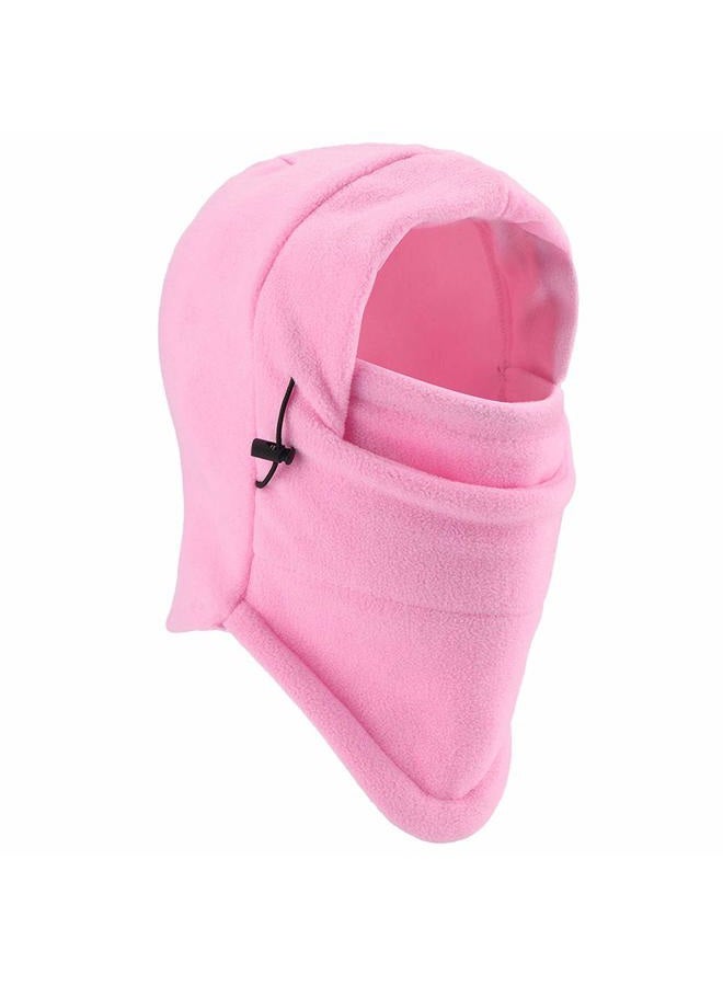 YQXCC F&NK Kids Winter Hats Balaclava Ski Mask Windproof Warm Adjustable with Fleece Lining Hat for Boys Girls (Pink) - Image 1