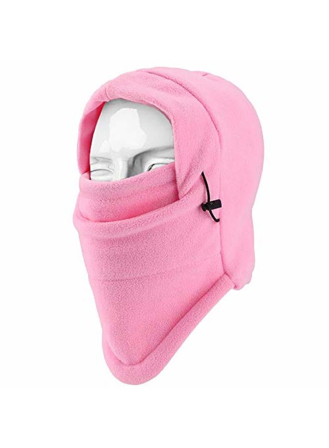 YQXCC F&NK Kids Winter Hats Balaclava Ski Mask Windproof Warm Adjustable with Fleece Lining Hat for Boys Girls (Pink) - Image 3