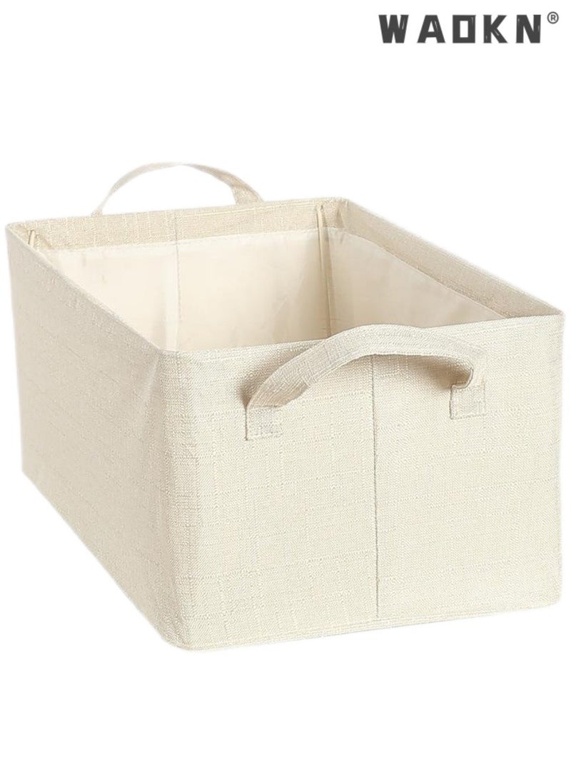 WAOKN Clothes Drawer Organizer,Closet Organizer and Storage,Foldable Steel Frame Storage Drawer Organizers for Clothing Toys,Wardrobe Storage Boxes Closet Storage Baskets,Large Capacity Fabric Box - Image 1