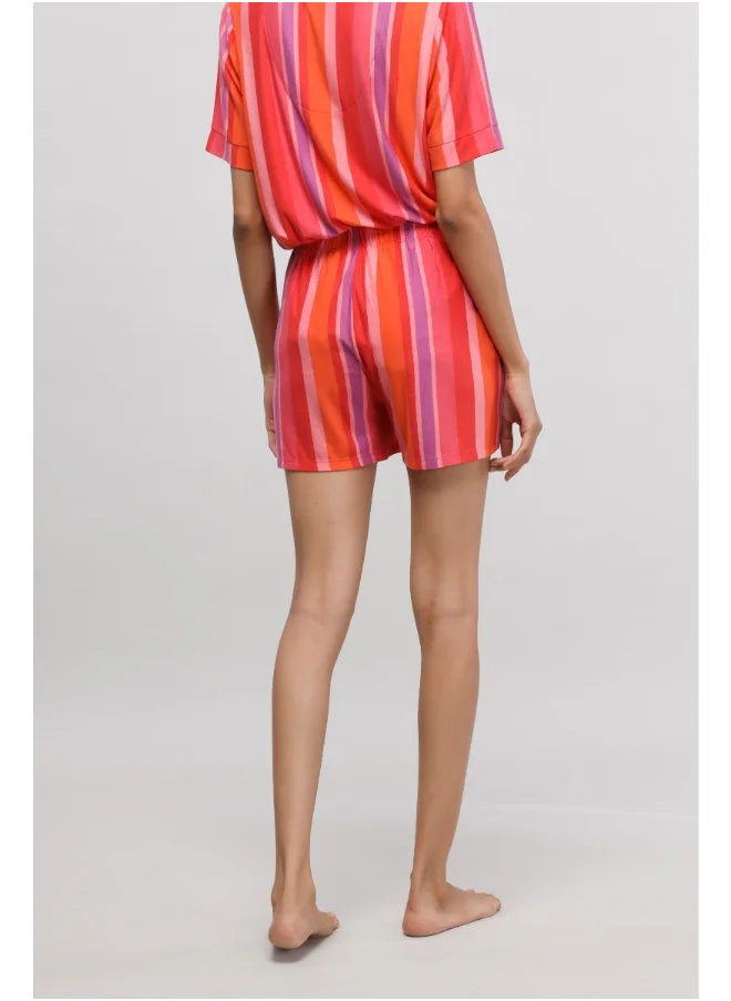 NeceSera Red Striped Shorts
