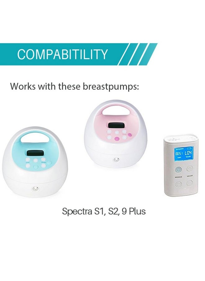  بامبموم-الولايات المتحدة غشاء سيليكون بديل من PumpMom-us لمضخة الثدي Spectra S2 S1 و9 Plus، واقي التدفق العكسي، وواقي التدفق العكسي من Maymom، وليس ملحقات Spectra S2 الأصلية أو أجزاء المضخة (4 قطع)  - Image 1