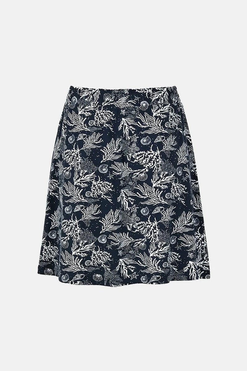 Tchibo تنورة جيرسي مطبوعة للنساء، زرقاء - Image 2