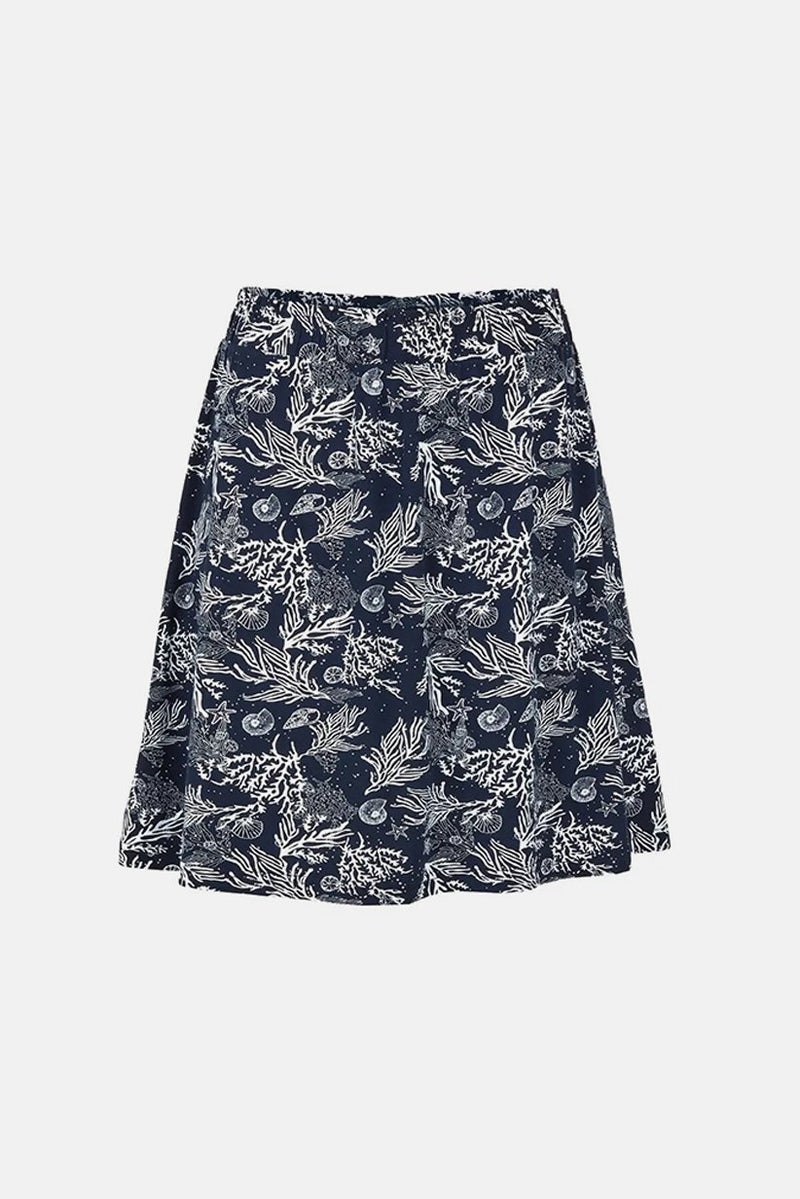 Tchibo تنورة جيرسي مطبوعة للنساء، زرقاء - Image 3