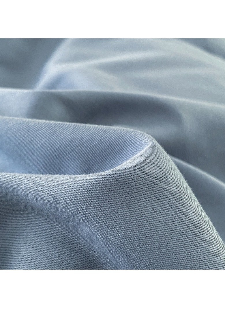AROAQ Bed Cover Set, Soft Luxurious Pure Bedsheet Set, Long-staple Cotton Simple Solid Color Bed Sheet Quilt Cover Bedding Twill Cotton Set, ( cheese yellow, 1.8m fitted sheet set of four)  - Image 3