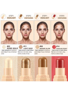 Face Cream Contour Stick Bronzer Stick Highlighter Stick Blush Stick Illuminator Makeup Glow Kit,Long Lasting Highly Piamented Skin Brighten Shadow Contour Bronzer Highlighter Blush Powdera2 - pzsku/ZC8EEB707831C05552037Z/45/_/1695643967/a35bf884-e07a-4723-a38d-288608083d10