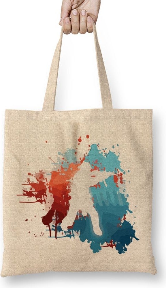 Baskı Dükkanı Print Shop Counter Strike Cs Go Logo Spray Cloth Bag Long Handle