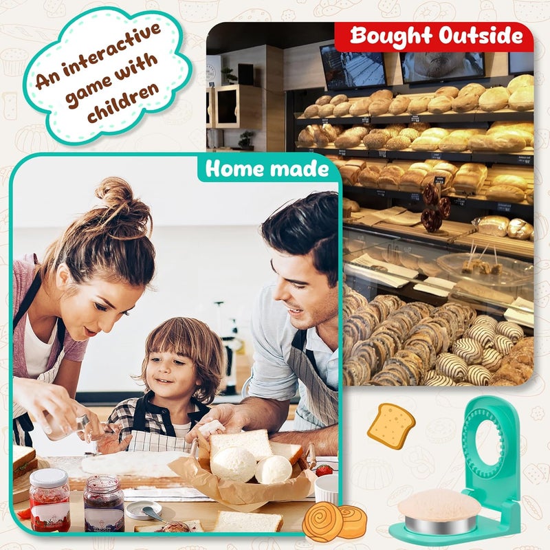 GLSY Metal Sandwich Cutter and Sealer - Round Crustless Sandwich Cutter for Peanut Butter and Jelly‌ Sandwich Maker, PB&J Snacks Party Food Prep - Image 5