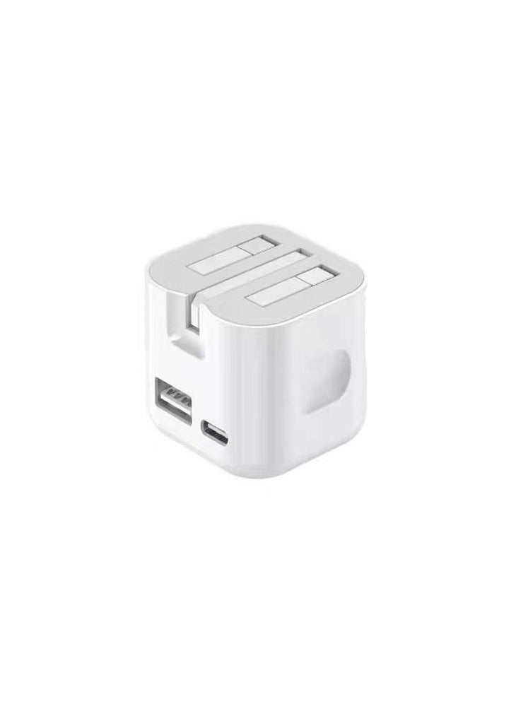 Universal Travel Adapter,US to UK Plug Adapter,2-Pack Fast 20W International Plug Adapter USB C Wall Charger Converter for iPhone 16 15 14 13 12 11 Pro Max XR XS X,iPad,Samsung Galaxy S24,Google Pixel - Image 3