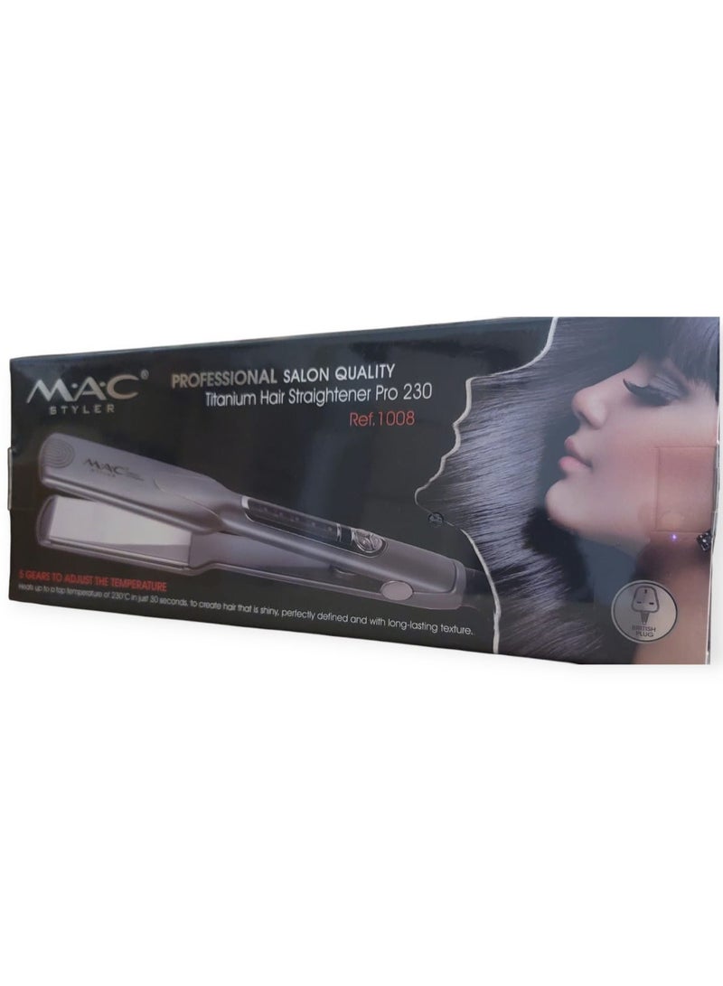 ماك ستايلر مكواة فرد الشعر التيتانيوم PRO 230 - Image 1