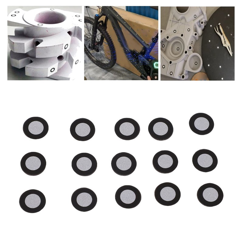 200Pcs 3D Scanning Markers Dots Stickers Scanner Accurate Tracking Reference Points ID 6mm OD 10mm - Image 2