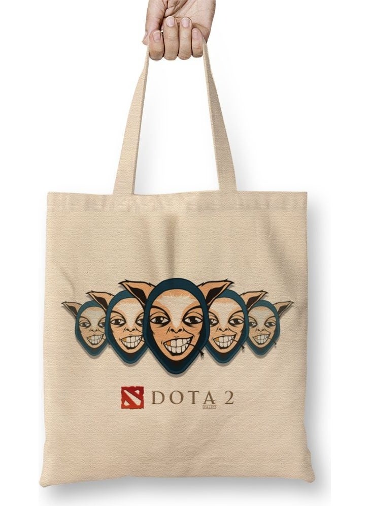 Baskı Dükkanı Print Shop Meepo Dota 2 Tote Bag Long Handle 