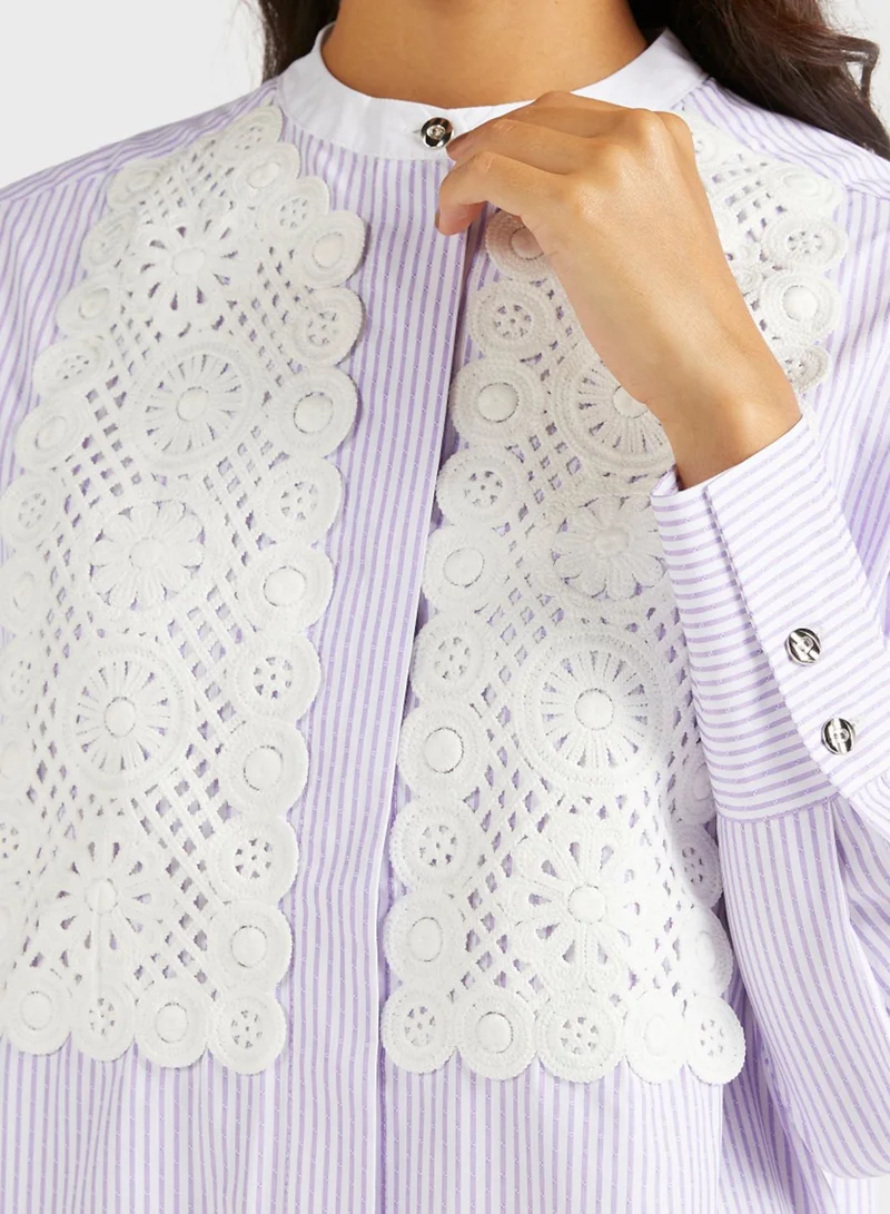 Iconic Lace Trim Tunic