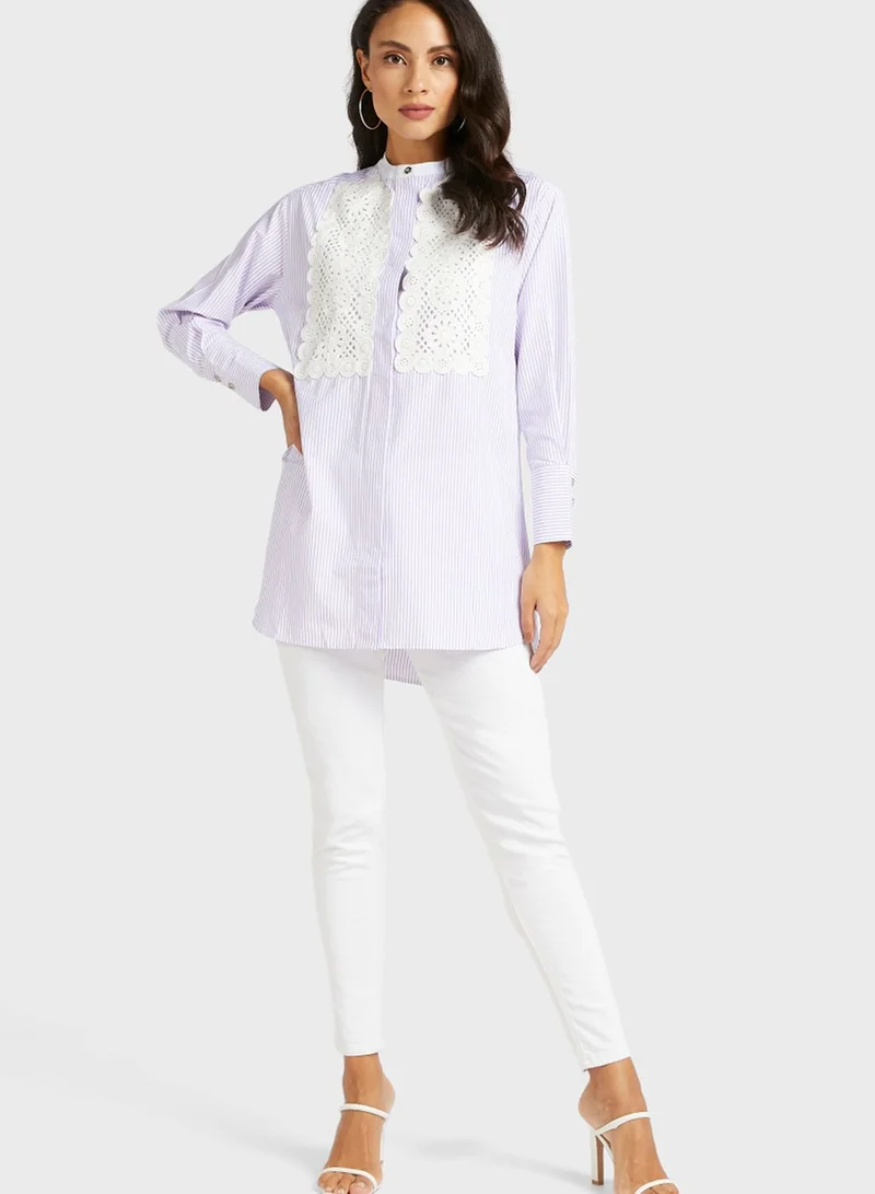 Iconic Lace Trim Tunic