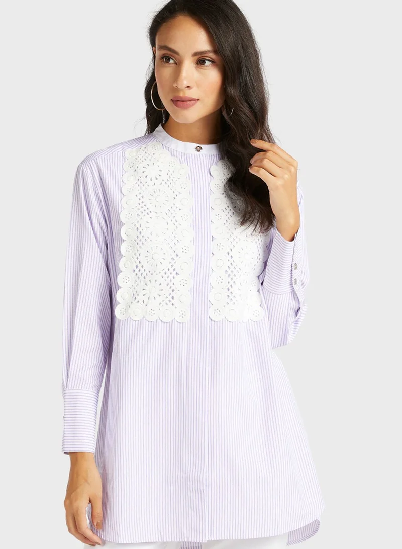 Iconic Lace Trim Tunic