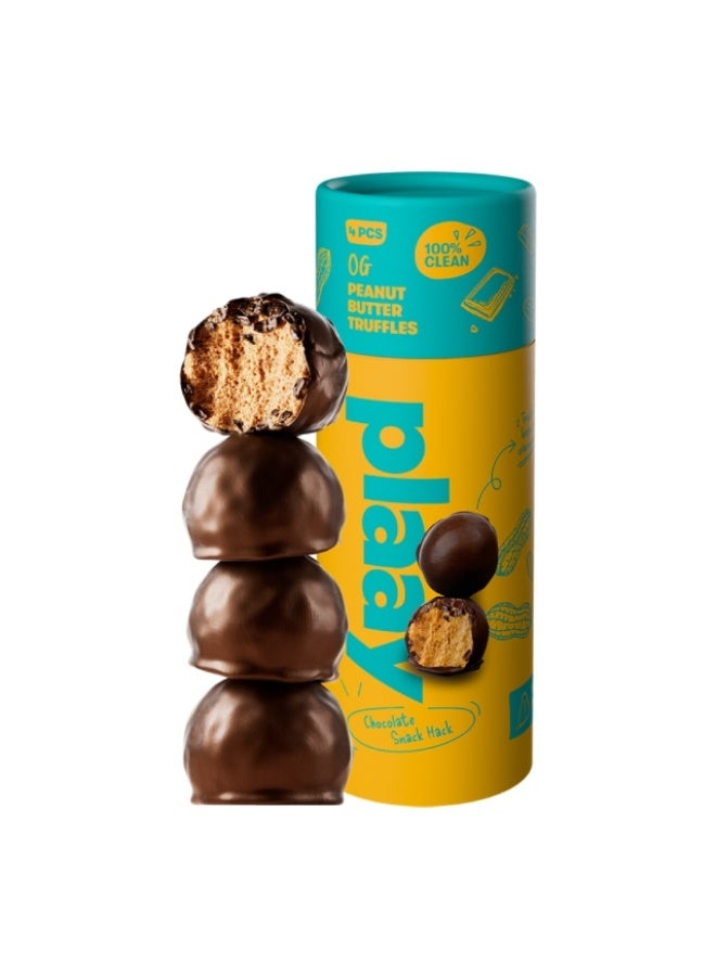 Chocolate Truffles, Peanut Butter - 4pcs, UAE