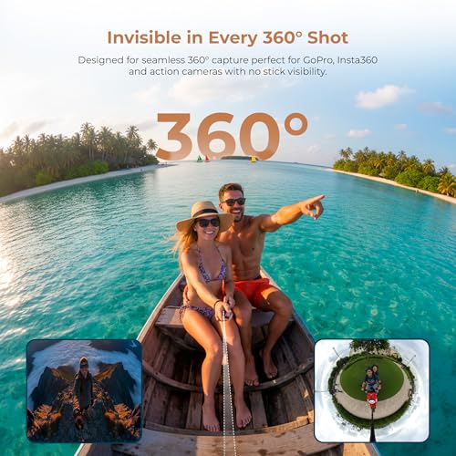 Digitek (DTR 650 is) Aluminum Alloy 2 Meter Invisible Stick for GoPro Hero 11/10/9/8/7/6/5, Insta360 One X2/X3/X4/RS/Go 2, DJI Action 2/3 Cameras - Image 4