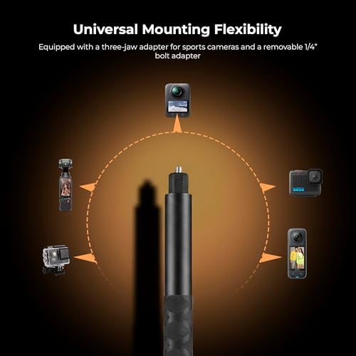 Digitek (DTR 650 is) Aluminum Alloy 2 Meter Invisible Stick for GoPro Hero 11/10/9/8/7/6/5, Insta360 One X2/X3/X4/RS/Go 2, DJI Action 2/3 Cameras - Image 5