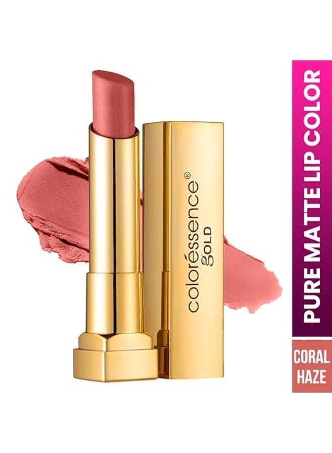Coloressence Pure Matte Lipstick, Coral Haze, 3.3gm | Long Lasting | Highly Pigmented | Rich Creamy Matte Texture | Lightweight | Smudgeproof - Image 2
