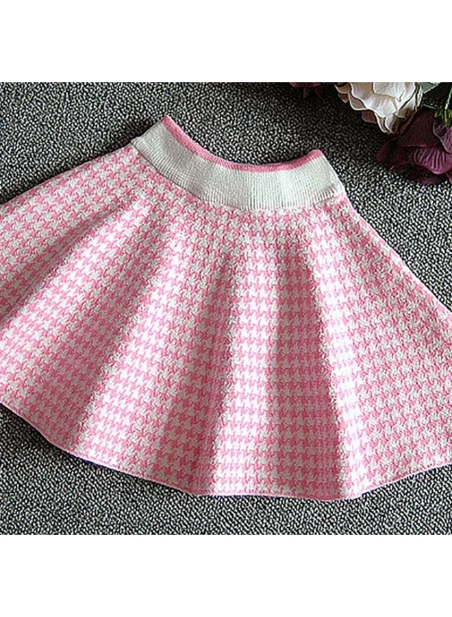 LITTLE SURPRISE BOX Houndstooth Knit Dress