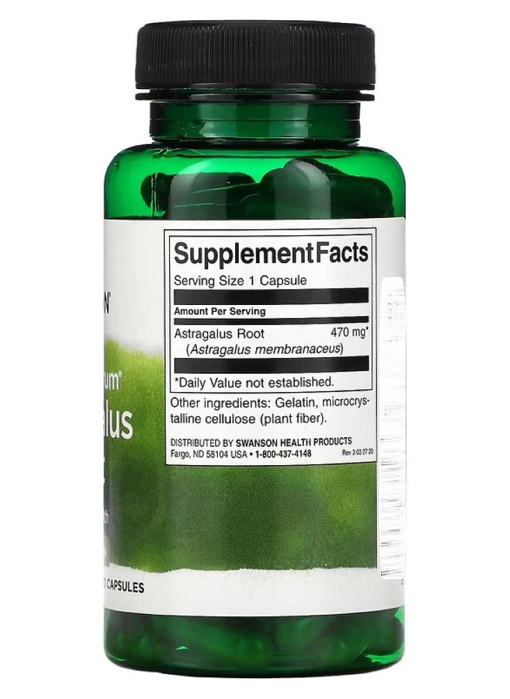Full Spectrum Astragalus Root 470 mg 100 Caps