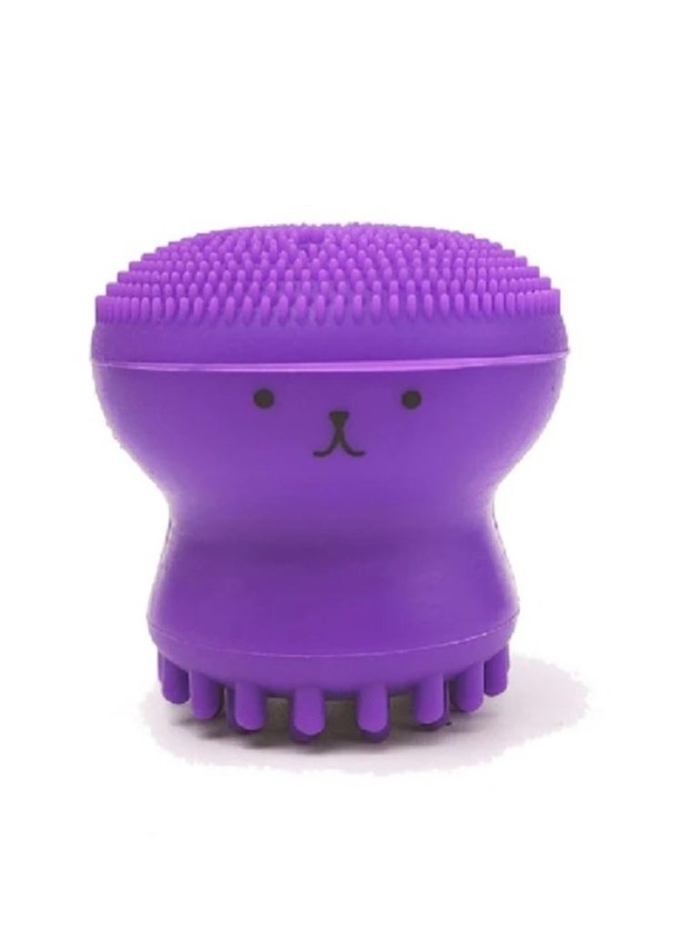 Prime by javaudan Face Scrubber Cleansing Brush Face Exfoliator Brush Octopus Shape Facial Cleansing Brush, Small Silicone Facial Cleanser Exfoliating Scrubber Face Washing Brush Deep Pore Cleaning for Skin Care  - Image 1