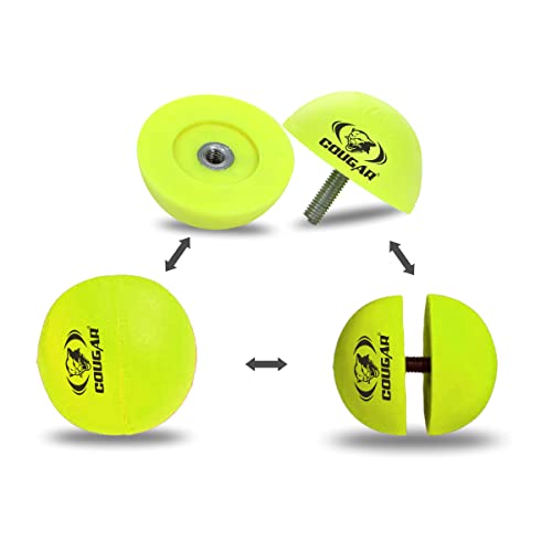Cougar Rubber Tennis Trainer Ball Practice Single Self-Study Training Ball (Multi-Color, Standard Size) - Image 1