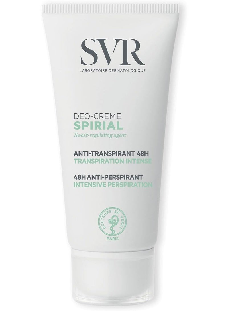 اس في أر كريم اس في ار Spirial Deo-Creme مضاد للتعرق لمدة 48 ساعة للتعرق المكثف 50 مل - Image 1