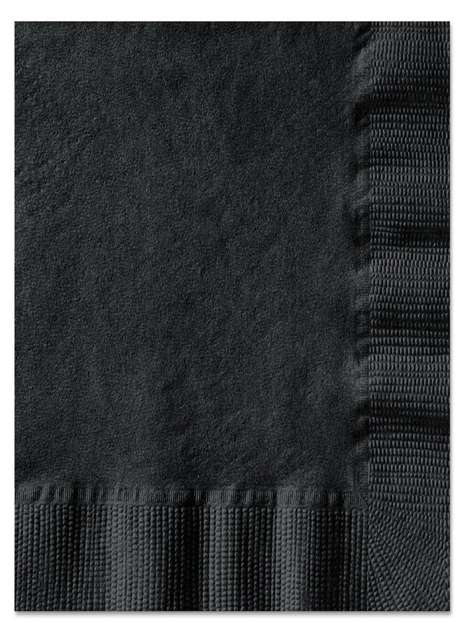 Hoffmaster 020212 Beverage Napkin, Coin Embossed, 1-Ply, 1/4 Fold, 10" Length x 10" Width, Black (4 Packs of 250) - Image 3