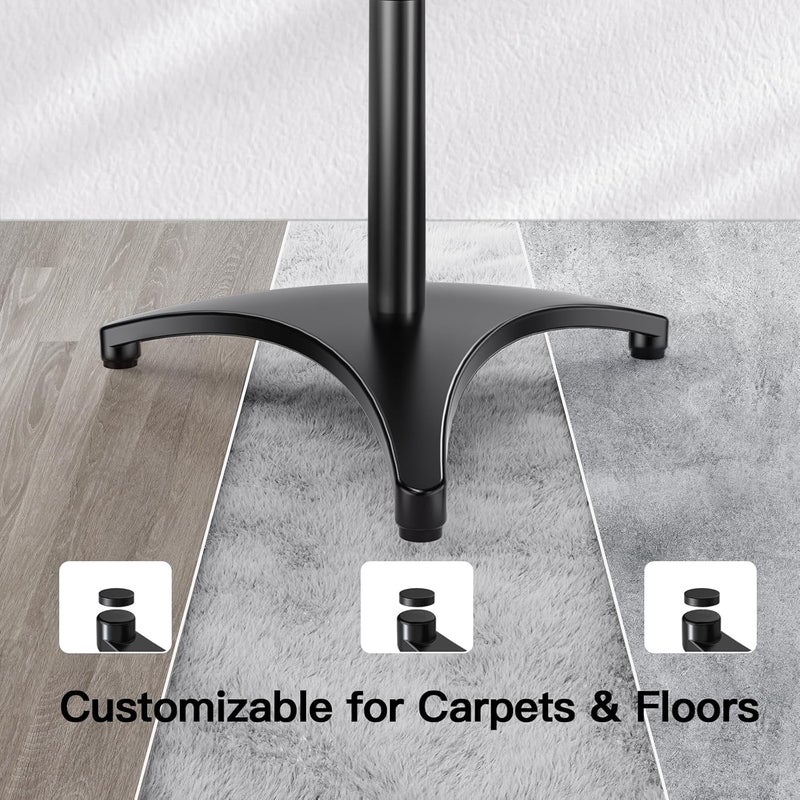 PERLESMITH Speaker Stand Adjustable - Extend 20" to 44" - Holds Satellite Speakers & Small Bookshelf Speakers up to 9 lbs, Floor Stands Compatible with Sony Bose Polk JBL Yamaha and Others - 1 Pair - Image 4
