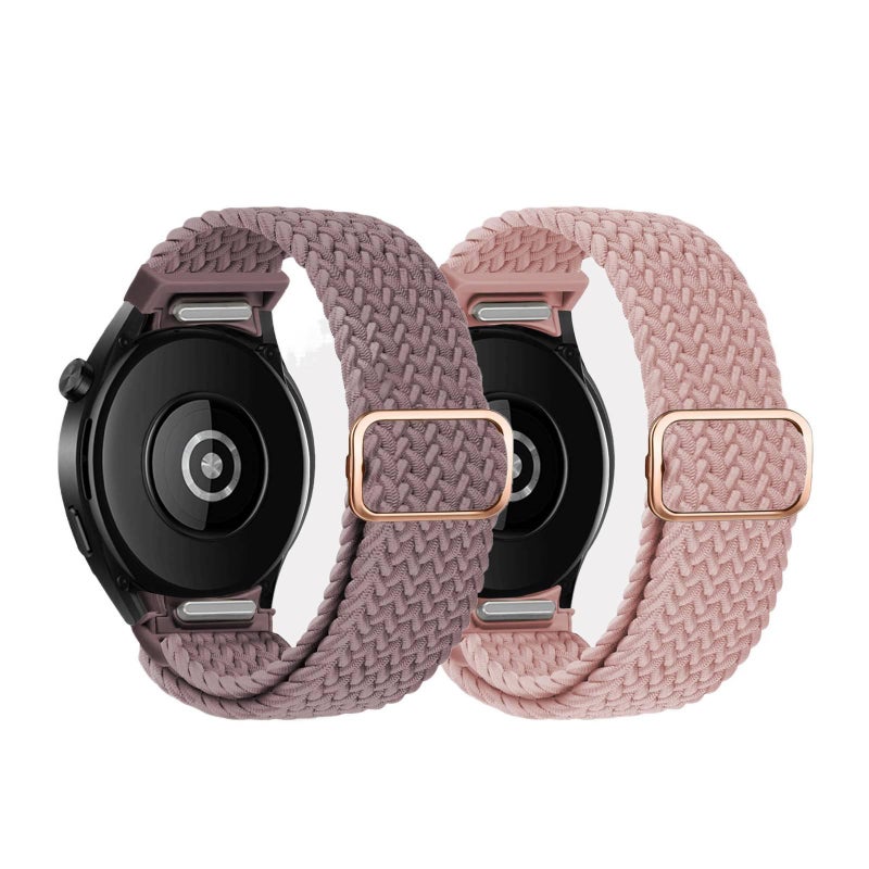 Black Nylon Loop Strap Smartwatch Band Compatible with Samsung Galaxy Watch 4 with Adjustable Fit Replacement Strap for Daily Wear - NADI - Image 2