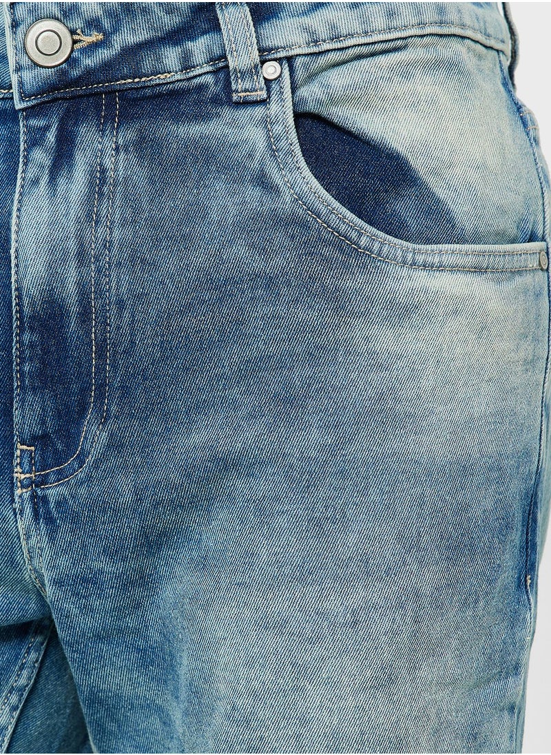 Seventy Five - Slim Fit Washed Jeans - Image 1