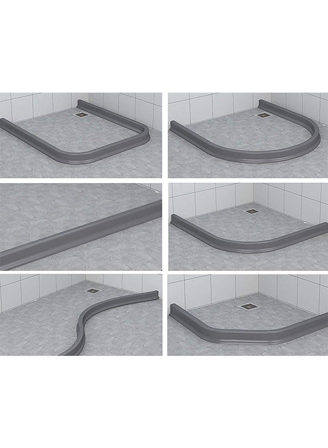 RATSAW 200CM Collapsible Shower Threshold Water Dam Shower Barrier and Retention System Wet and Dry Separation Shower Dam Seal Waterproof Strip for Bathroom Kitchen - Image 2