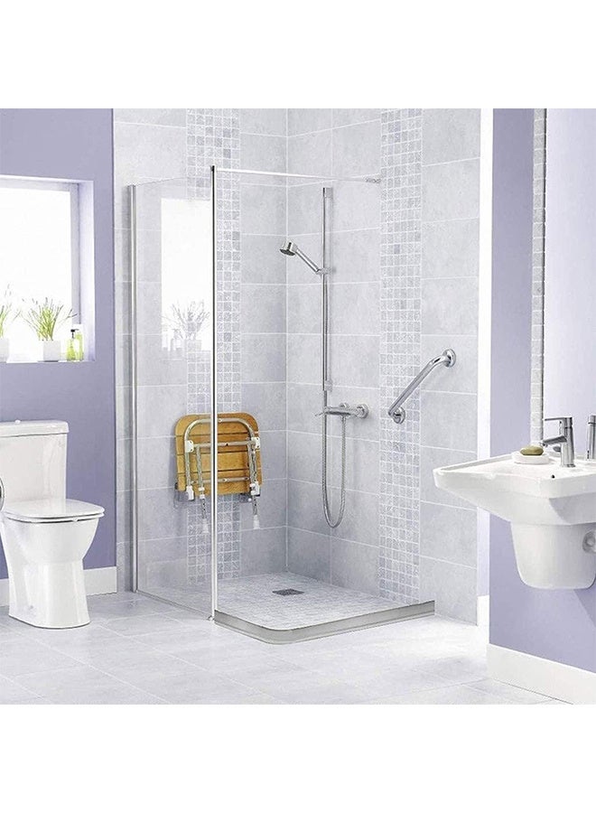 RATSAW 200CM Collapsible Shower Threshold Water Dam Shower Barrier and Retention System Wet and Dry Separation Shower Dam Seal Waterproof Strip for Bathroom Kitchen - Image 5
