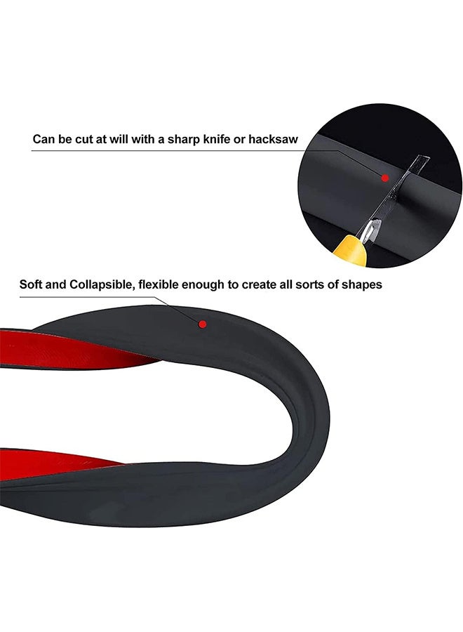 RATSAW 200CM Collapsible Shower Threshold Water Dam Shower Barrier and Retention System Wet and Dry Separation Shower Dam Seal Waterproof Strip for Bathroom Kitchen - Image 4