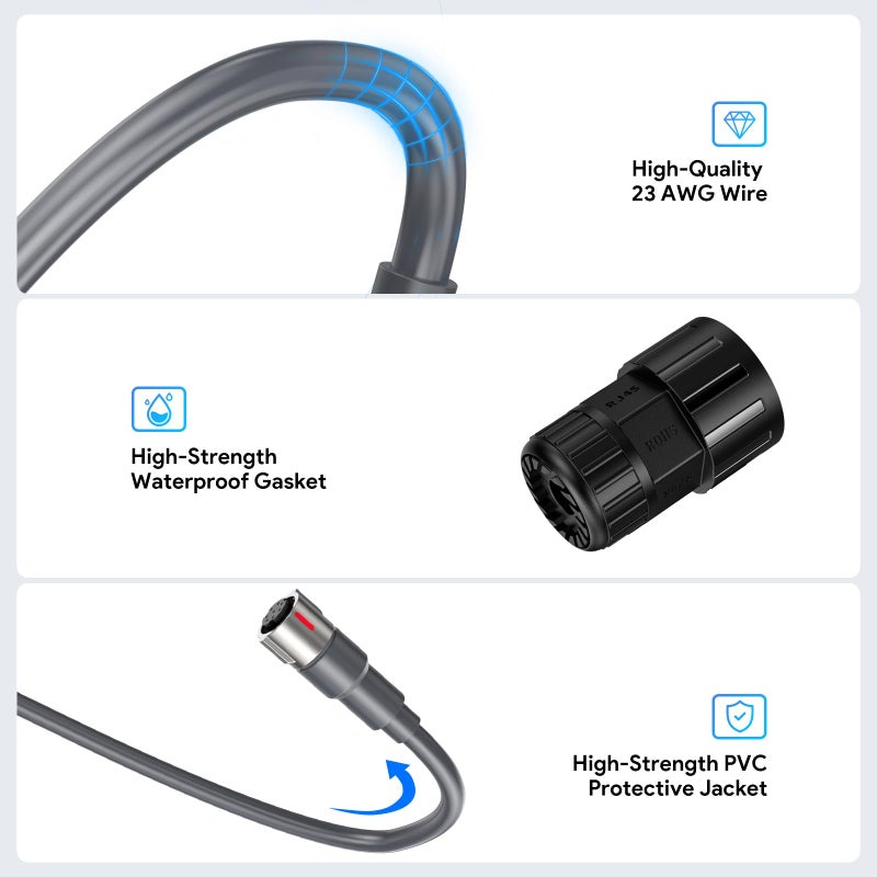 XLTTYWL Starlink Performance Gen 3 Ethernet Adapter, Starlink Performance Gen 3 Cable Extension to RJ45 Coupler Waterproof (Performance Gen 3&Standard Gen 3 Ethernet Adapter) - Image 5