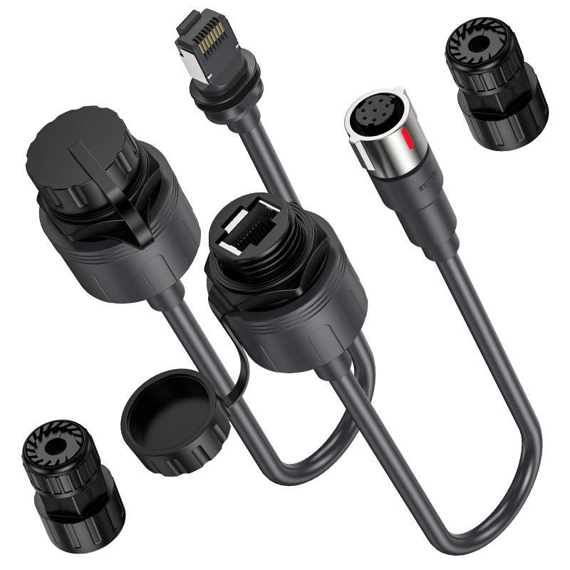 XLTTYWL Starlink Performance Gen 3 Ethernet Adapter, Starlink Performance Gen 3 Cable Extension to RJ45 Coupler Waterproof (Performance Gen 3&Standard Gen 3 Ethernet Adapter) - Image 1
