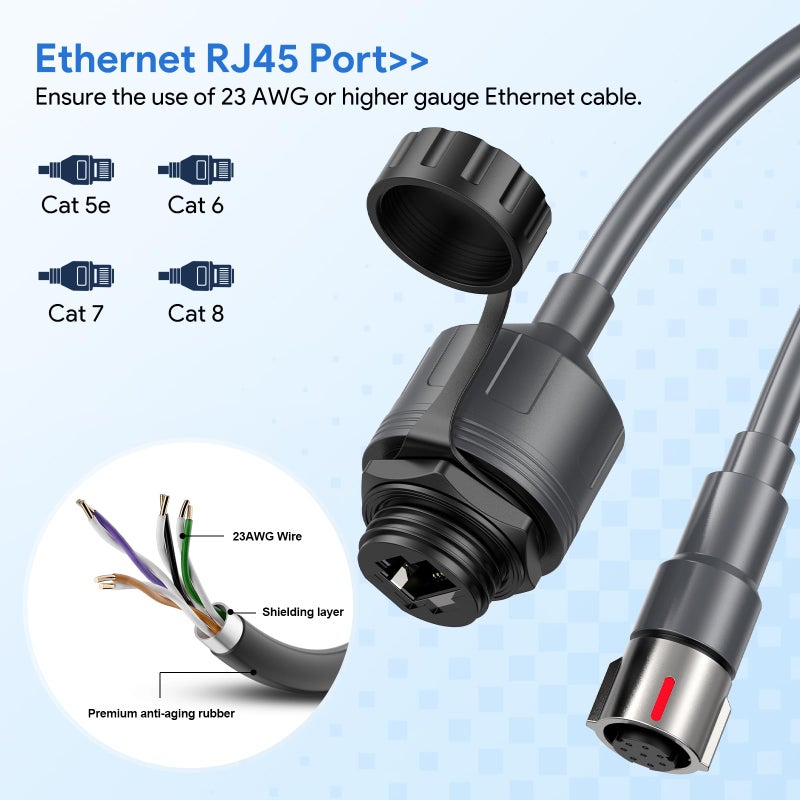 XLTTYWL Starlink Performance Gen 3 Ethernet Adapter, Starlink Performance Gen 3 Cable Extension to RJ45 Coupler Waterproof (Performance Gen 3&Standard Gen 3 Ethernet Adapter) - Image 2