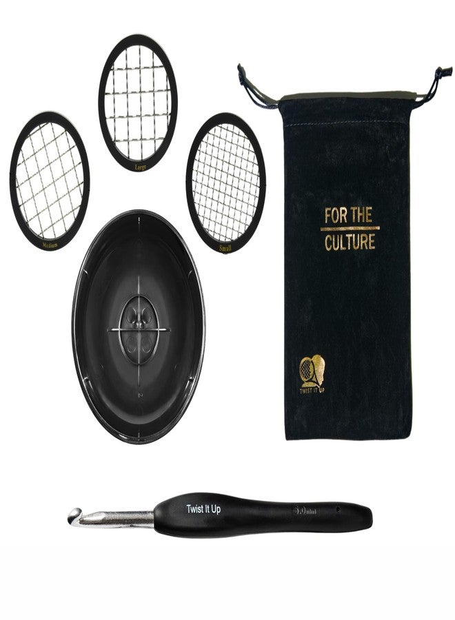 Twist It Up V5 Modular Dome Comb - 3-in-1 Hair Twisting Tool for Black Men's Curls and Hair Sponging - Alternative to Tennis Racket Combs - Image 1