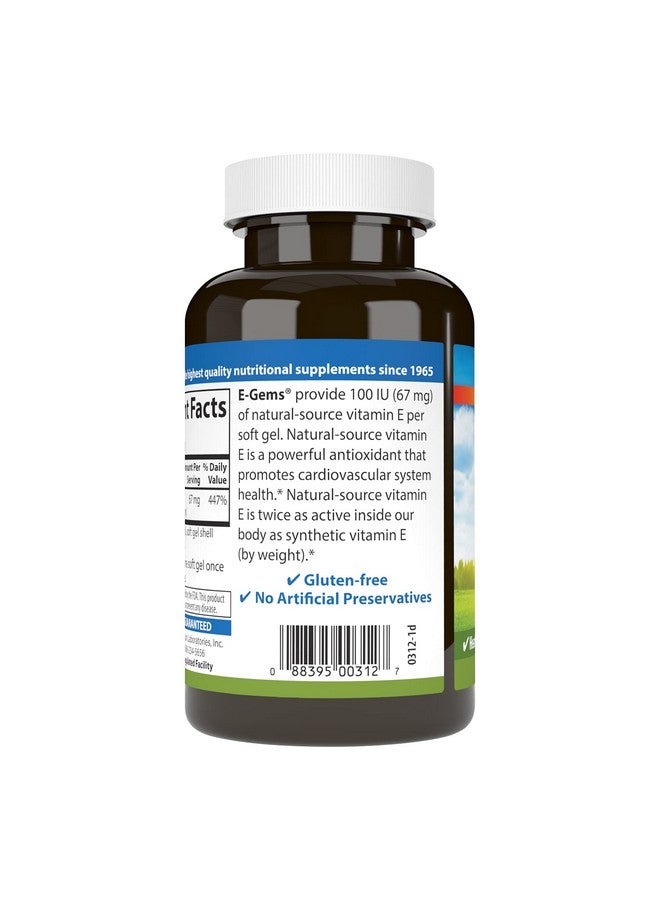 كارلسون - إي-جيمز، 100 وحدة دولية، لصحة القلب والعافية المثلى، مضاد للأكسدة، 250 كبسولة هلامية ناعمة - Image 3