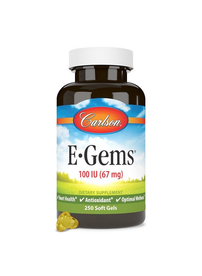 كارلسون - إي-جيمز، 100 وحدة دولية، لصحة القلب والعافية المثلى، مضاد للأكسدة، 250 كبسولة هلامية ناعمة - Image 5