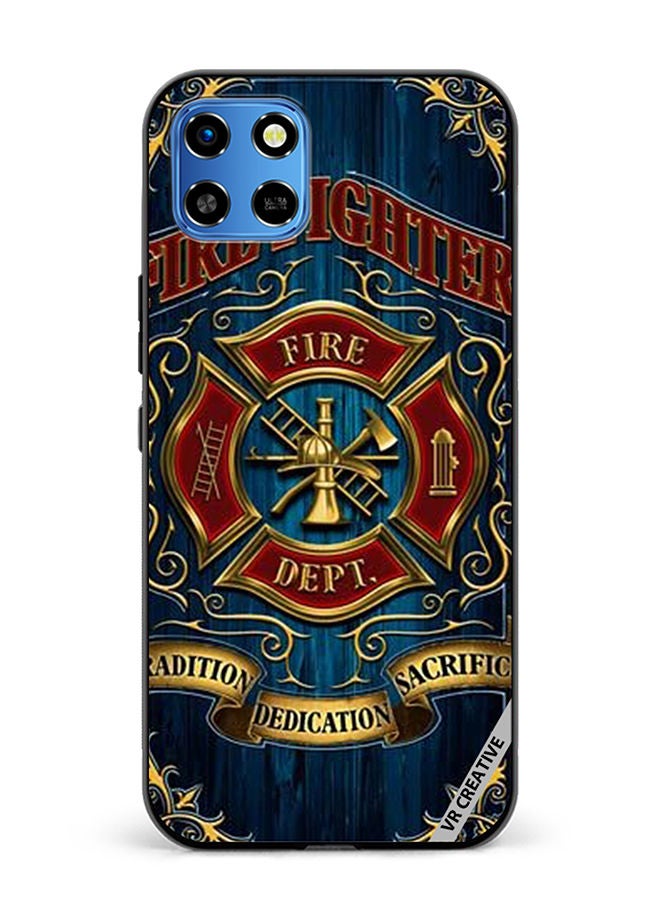 VR CREATIVE Protective Case Cover For Infinix Smart 6 HD Fire Fighter Design Multicolour - Image 1